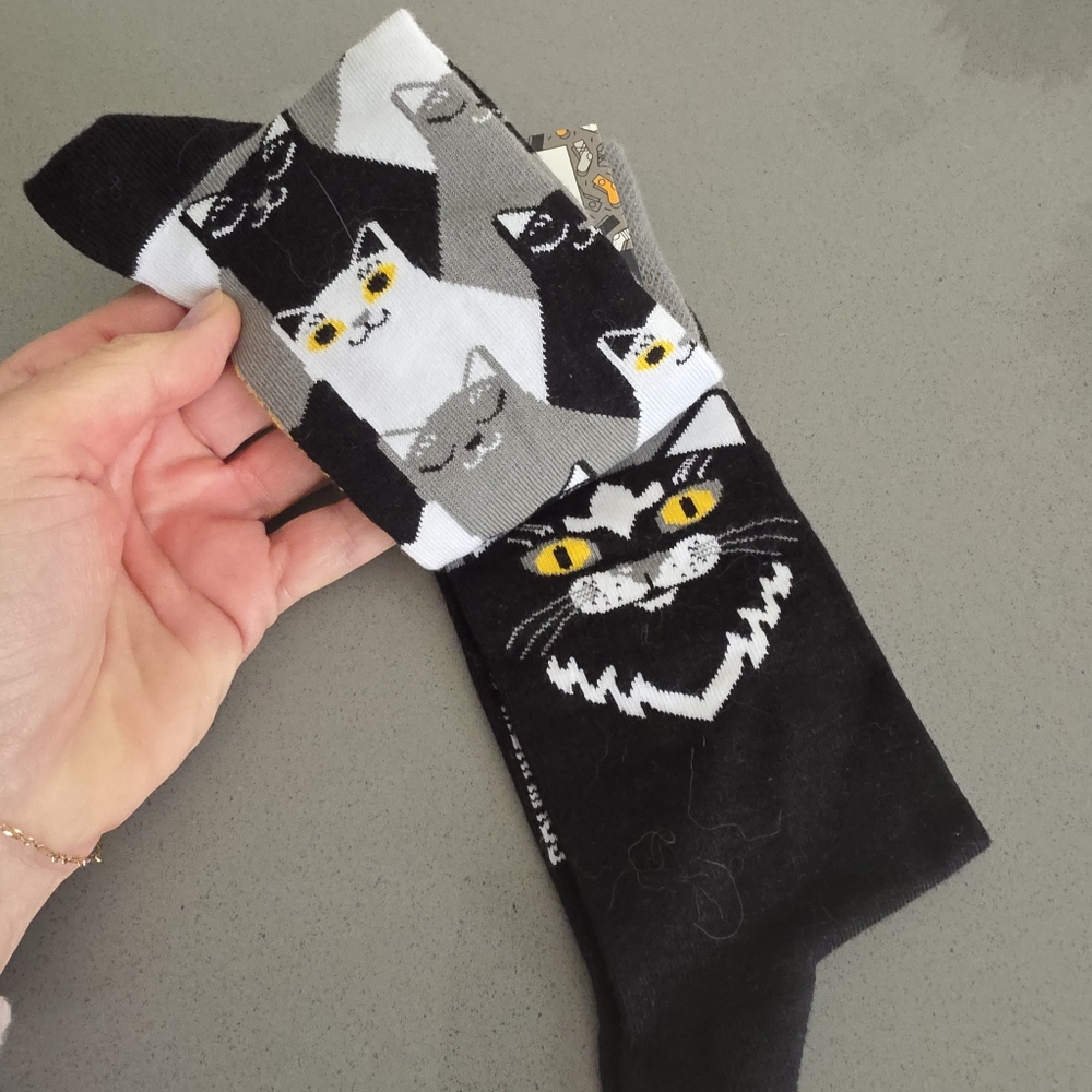 Many Mornings | Black Cat Novelty Socks - Picture 3 of 3